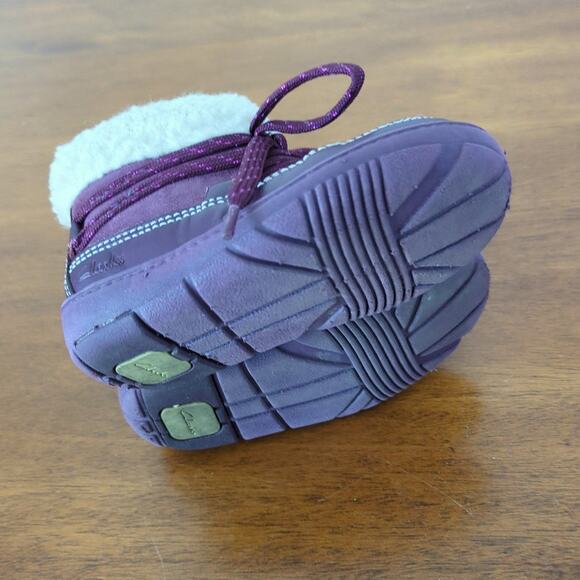 Clark's toddler purple Maxi Moon Girls First Boots toddler little kids size 5 - Picture 6 of 6